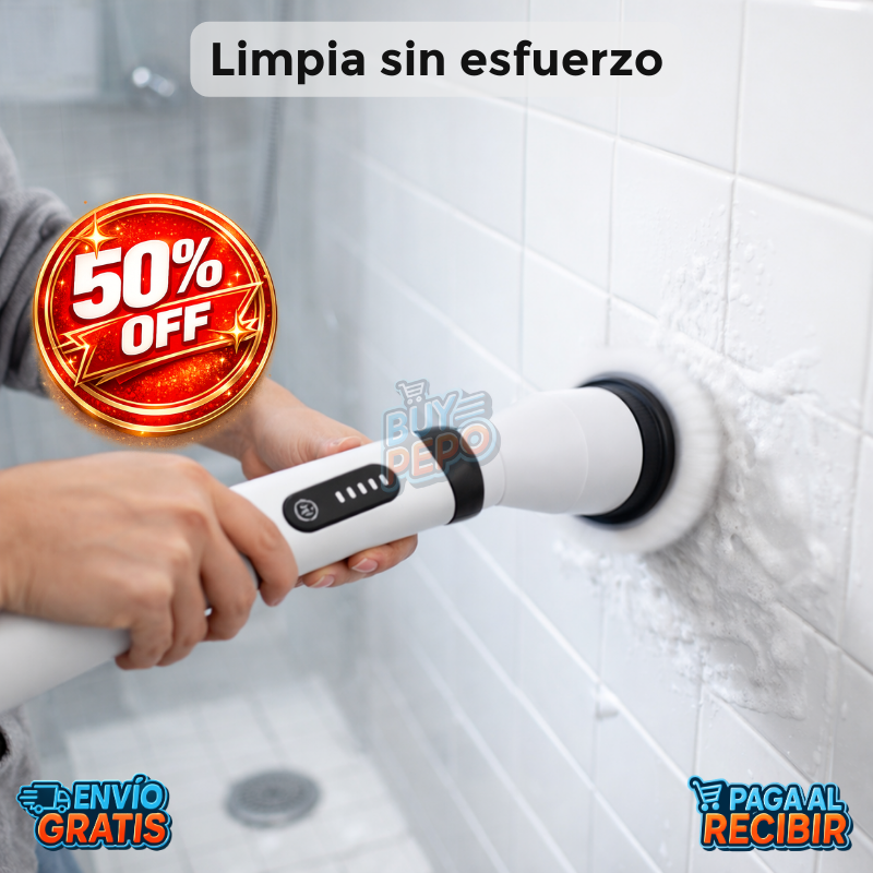 SpinClean™ 🧼 - Cepillo Eléctrico 9 en 1 Multiuso ⚡