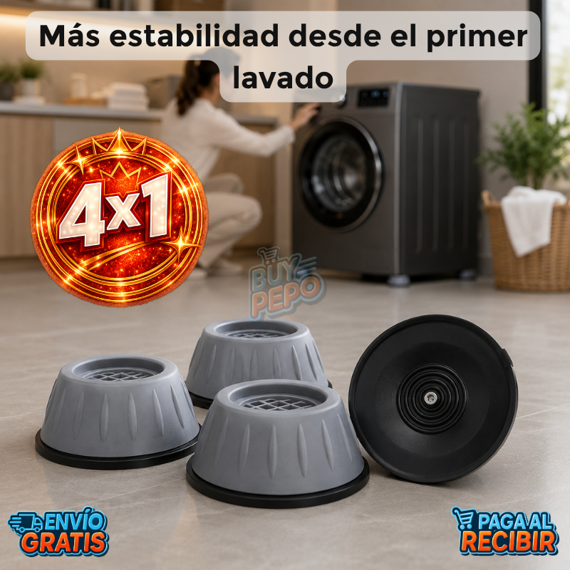 VibraLock™ 🛡️ - Soporte antivibración lavadora ⚙️