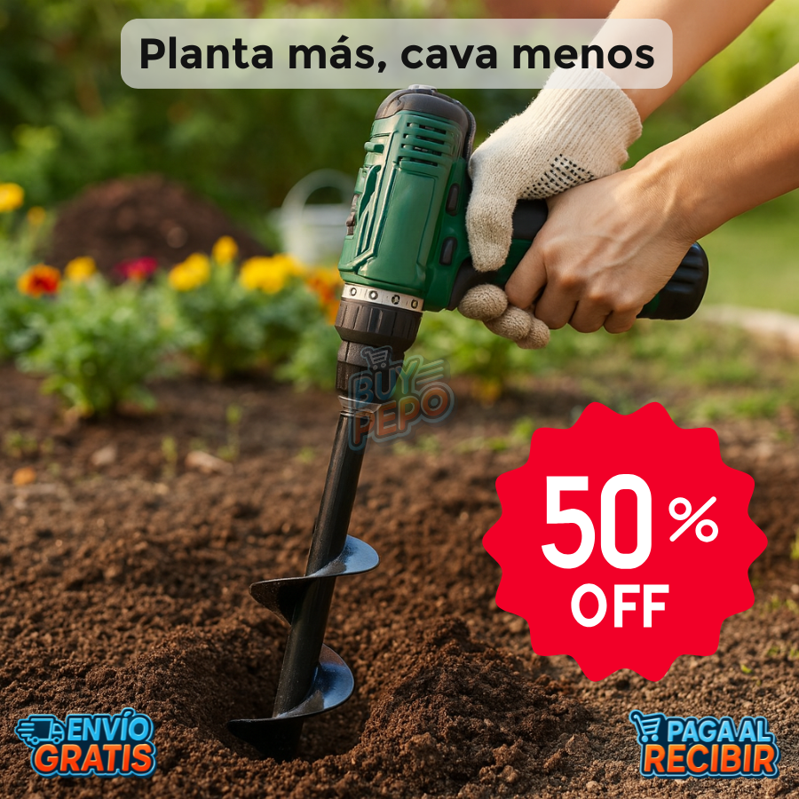 SoilDrill™ 🌱 – Broca Ahoyadora para Jardín ⚙️