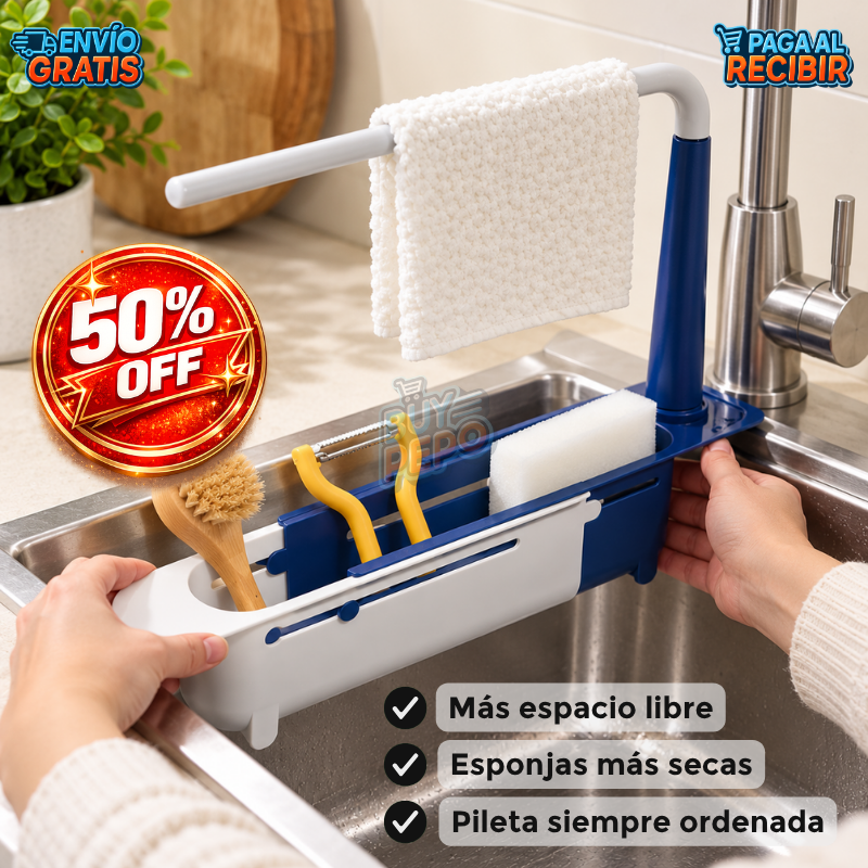 SinkMate™ 🧽 - Organizador de grifo multifuncional ✨