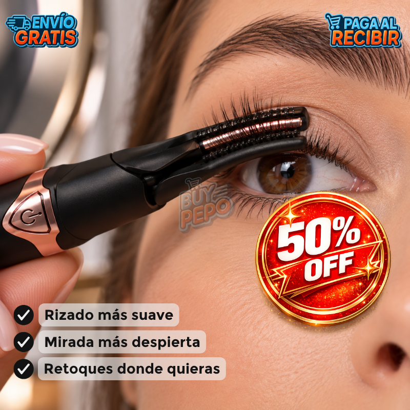 CurlGlow™ 👁️ - Rizador de pestañas eléctrico ✨