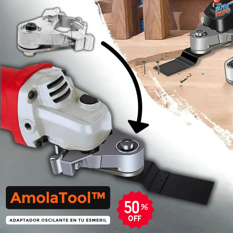 AmolaTool™ -  🔧 Adaptador Oscilante Para Amoladora ⚙️