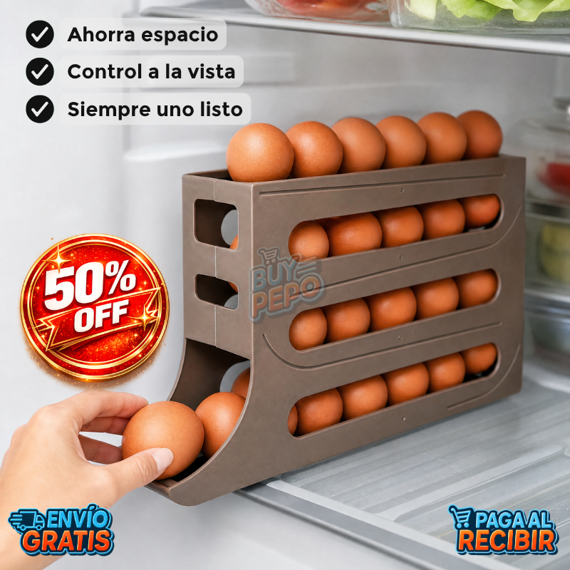 EggRoll™ 🥚 - Organizador de huevos rodante 🧊