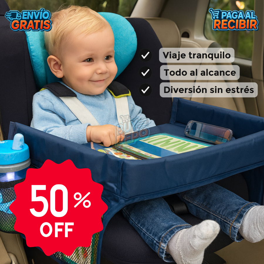 KidDesk™ ✏️ – Mesa portátil para auto 🎒