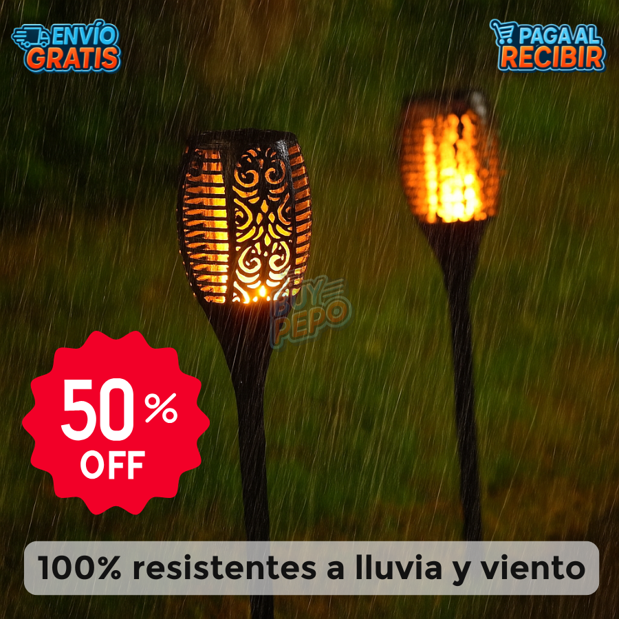 FireGlow™ 🔥 - Antorchas Solares Decorativas PACK 4x1🌙