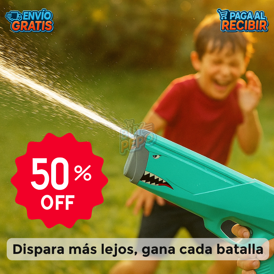 SharkBlaster™ 🦈 - Pistola de agua eléctrica 💦