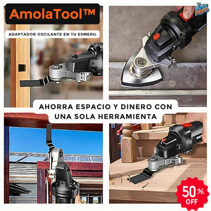 AmolaTool™ -  🔧 Adaptador Oscilante Para Amoladora ⚙️