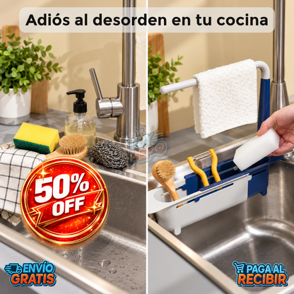 SinkMate™ 🧽 - Organizador de grifo multifuncional ✨