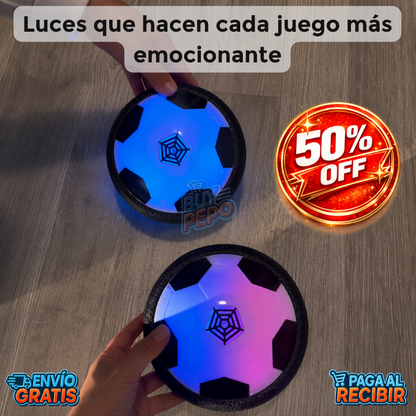 HoverGoal™ ⚽ - Pelota flotante LED 🌈