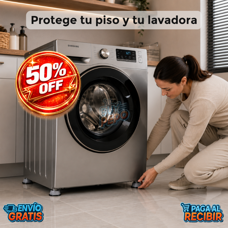 VibraLock™ 🛡️ - Soporte antivibración lavadora ⚙️