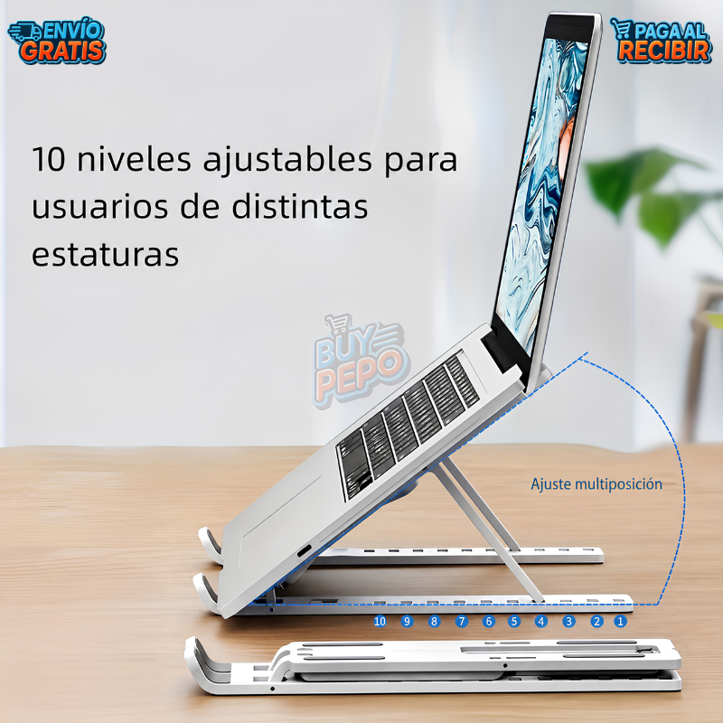 LiftDesk™ 💻 - Soporte elevador para notebook ⬆️