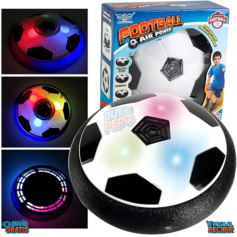 HoverGoal™ ⚽ - Pelota flotante LED 🌈