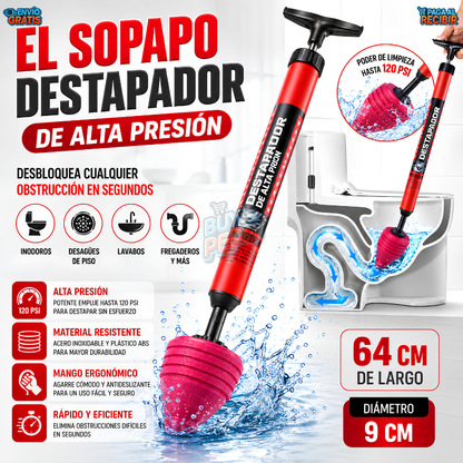 TurboPress™ 💨 - Destapador alta presión 🚽