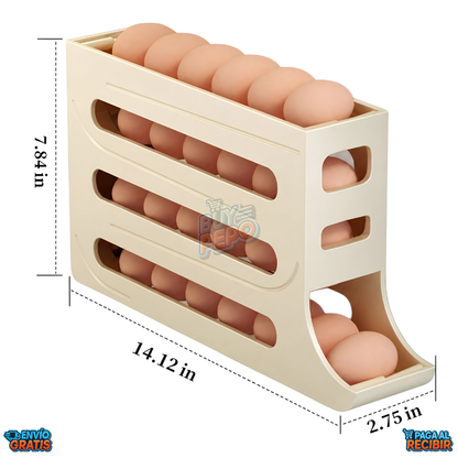 EggRoll™ 🥚 - Organizador de huevos rodante 🧊