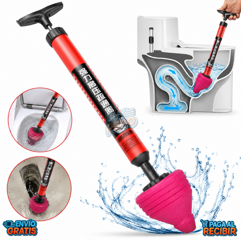 TurboPress™ 💨 - Destapador alta presión 🚽