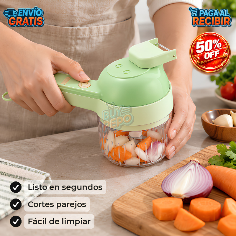 ChopSwift™ 🥕 - Picador de verduras recargable ⚡
