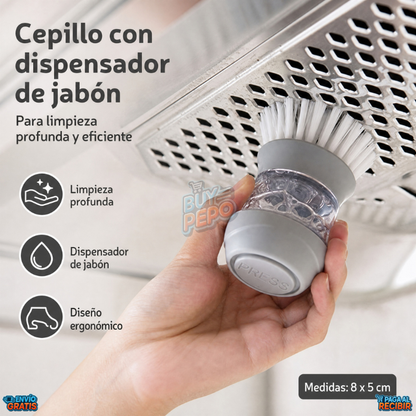 SoapScrub™ 🧽 - Cepillo dispensador de jabón 🫧