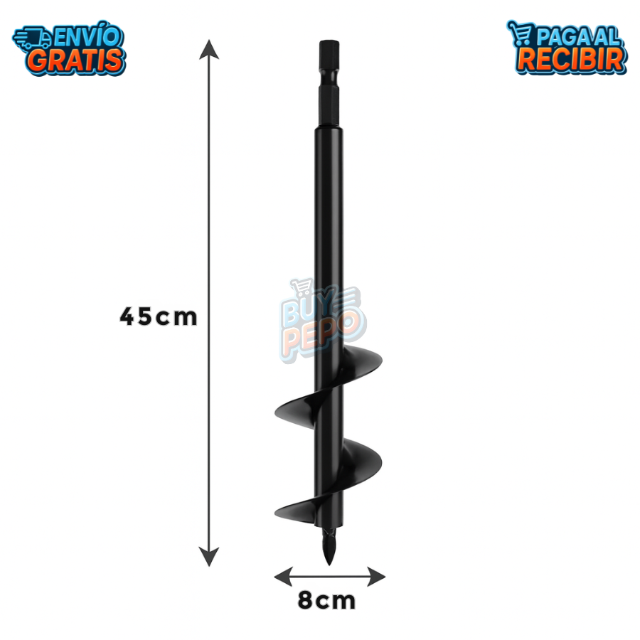 SoilDrill™ 🌱 – Broca Ahoyadora para Jardín ⚙️