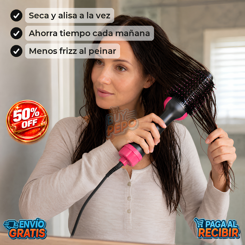SilkBlow™ 💨 - Cepillo secador y alisador ✨