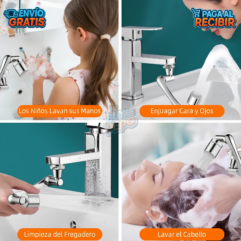 FlowMax™ 💧 - Extensor giratorio 1440° 💧