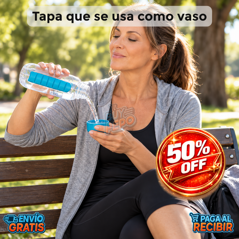 PillSip™ 💊 - Botella con pastillero semanal 💧