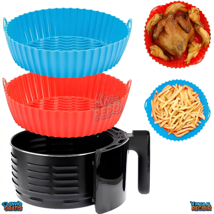 CleanFry™ 🍟 - Molde de silicona plegable ✨