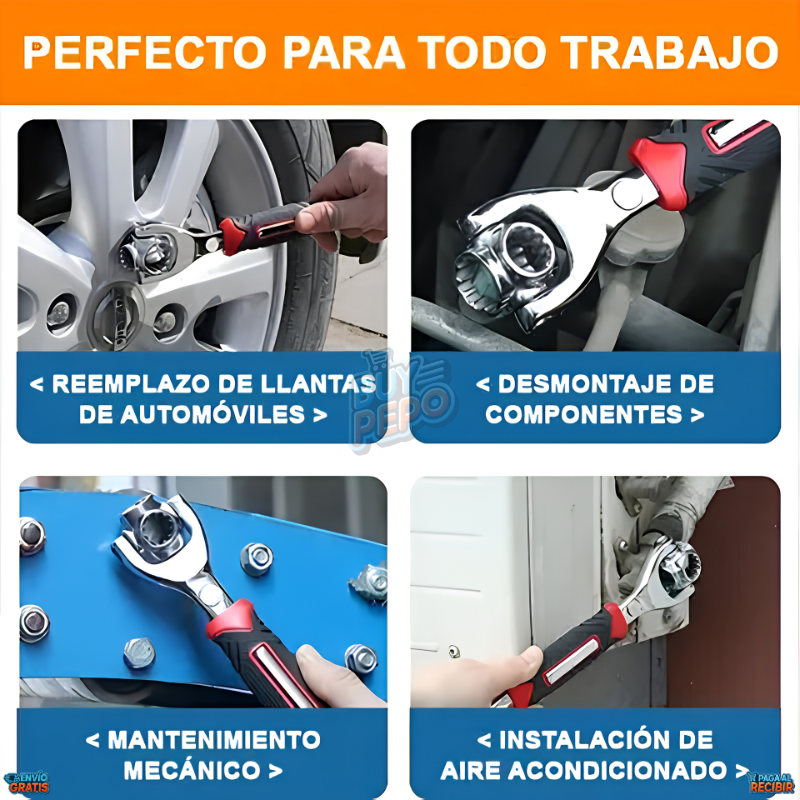 FixTwist™ 🔧 - Llave multifunción 48 en 1 ⚙️