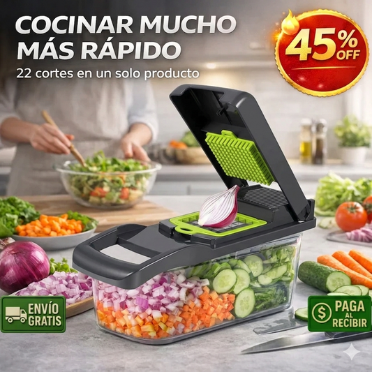 CocinaPro - 18 Cortes diferentes - Ahorra Tiempo y dinero!
