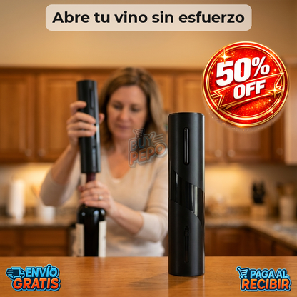 CorkMaster™ 🍷 - Abridor de vino eléctrico ⚡
