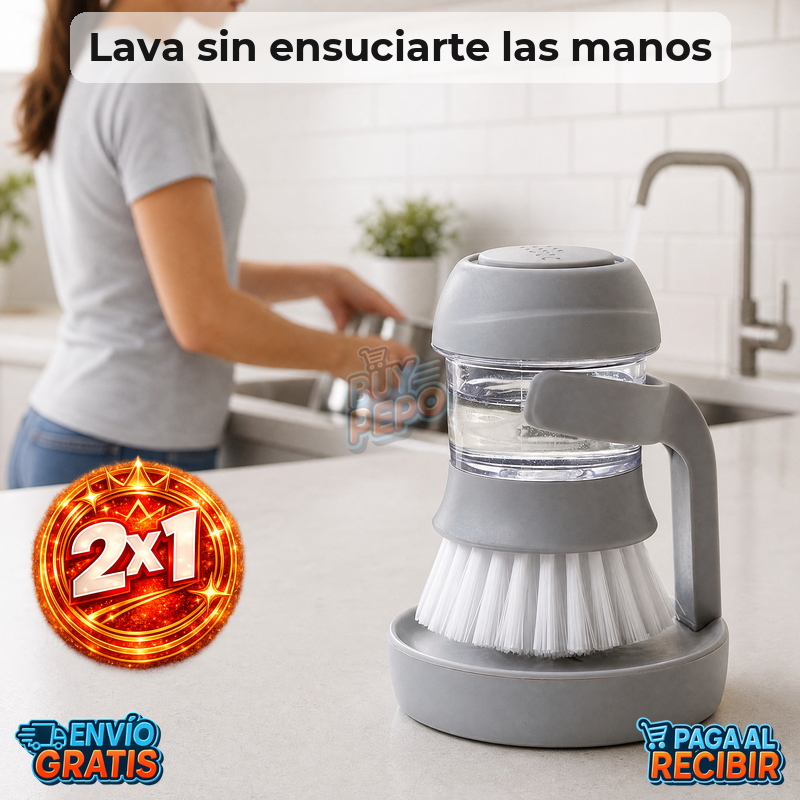SoapScrub™ 🧽 - Cepillo dispensador de jabón 🫧