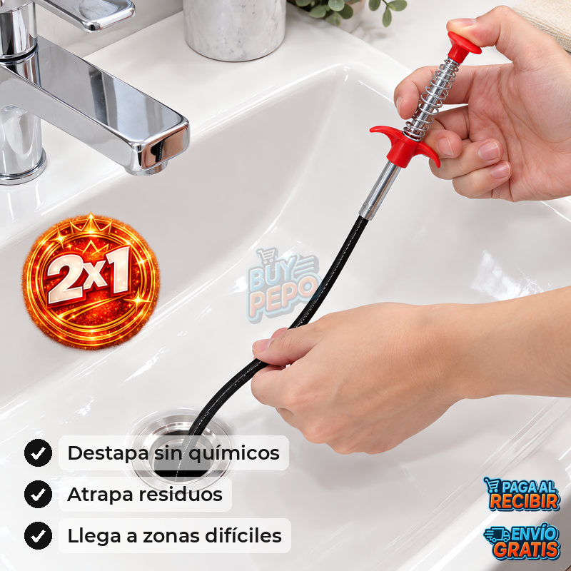 DrainGrab™ 🪝 - Destapador de garras flexible 🚿