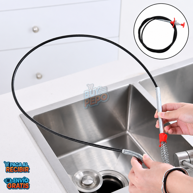 DrainGrab™ 🪝 - Destapador de garras flexible 🚿