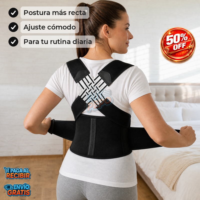 PostureFit™ 🧍 - Faja de postura ajustable ✨