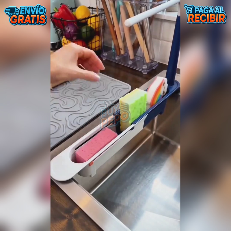SinkMate™ 🧽 - Organizador de grifo multifuncional ✨