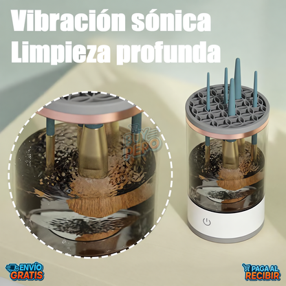 BrushSpin™ 🌀 - Limpiador eléctrico de brochas ✨