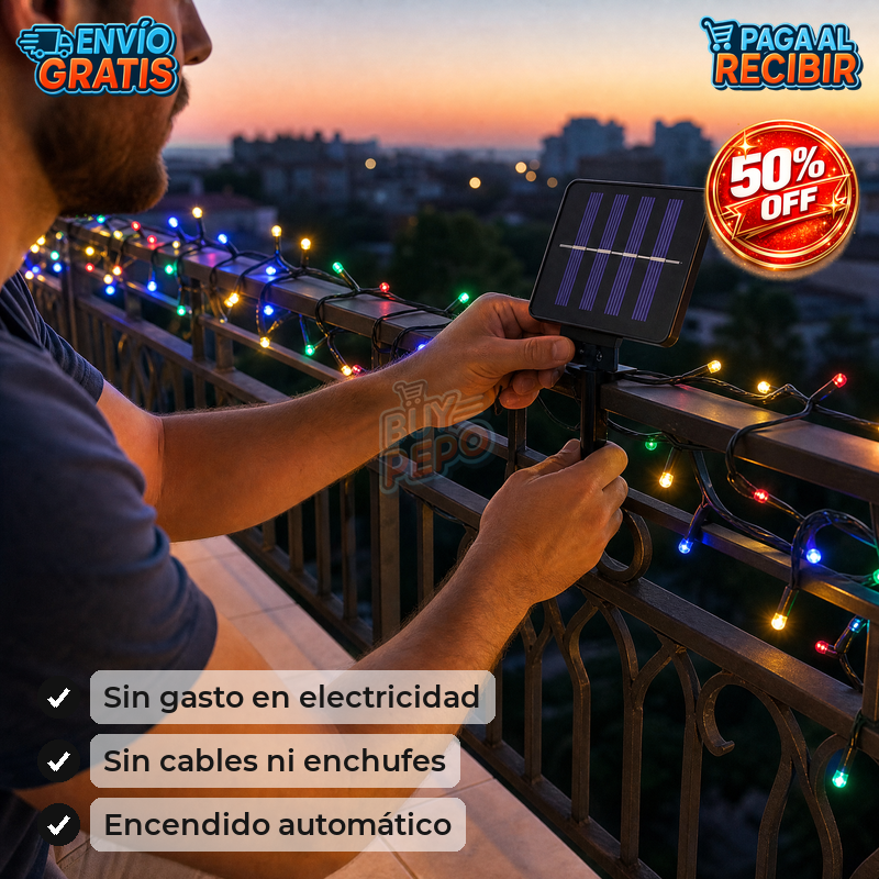 SolarSpark™ 🌟 - Luces navideñas solares ☀️