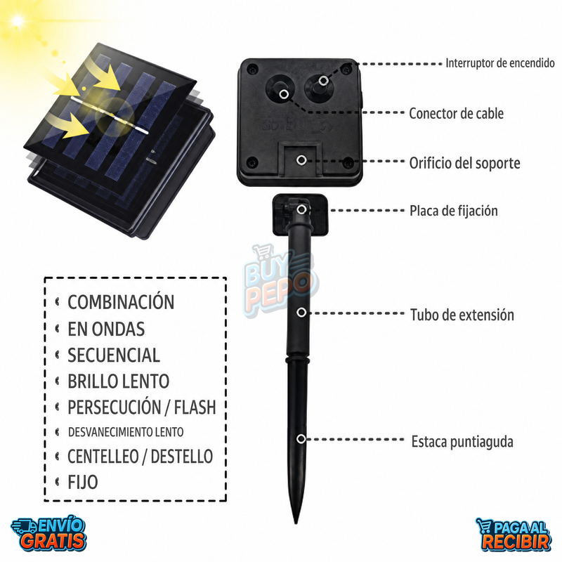 SolarSpark™ 🌟 - Luces navideñas solares ☀️