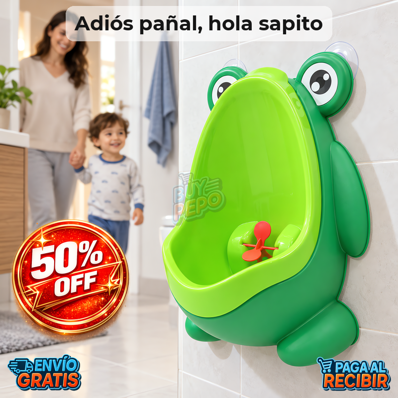 FrogPotty™ 🐸 - Mingitorio infantil con ventosas 🚽