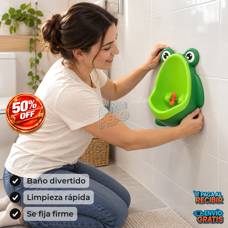 FrogPotty™ 🐸 - Mingitorio infantil con ventosas 🚽