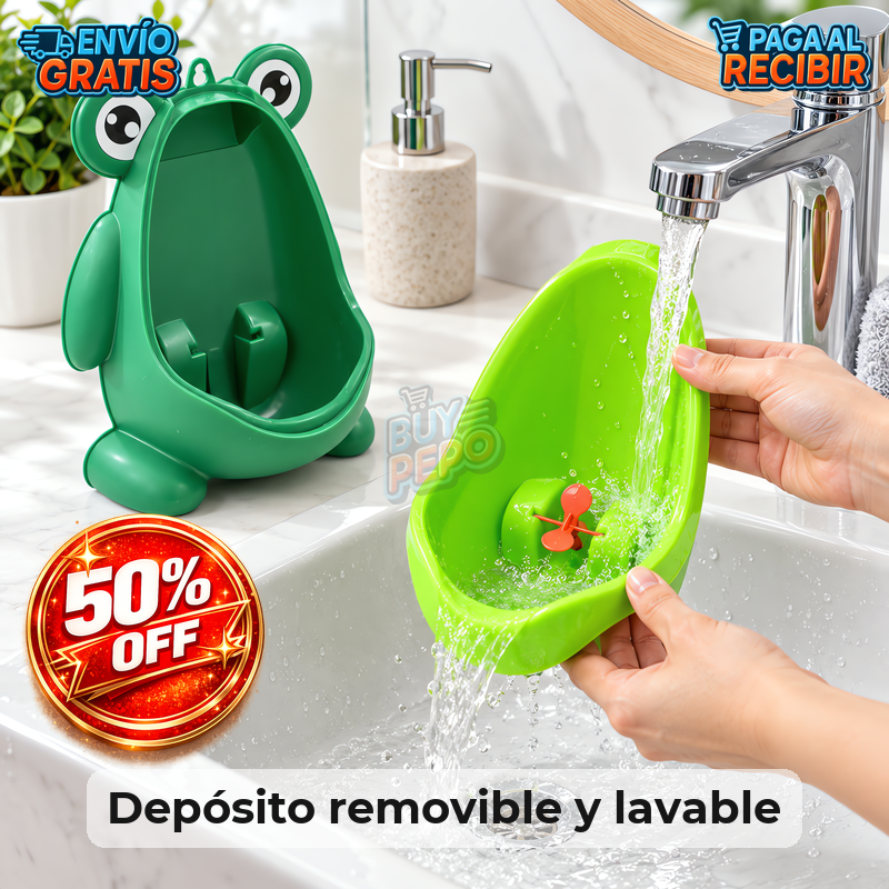 FrogPotty™ 🐸 - Mingitorio infantil con ventosas 🚽