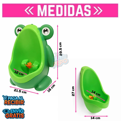 FrogPotty™ 🐸 - Mingitorio infantil con ventosas 🚽