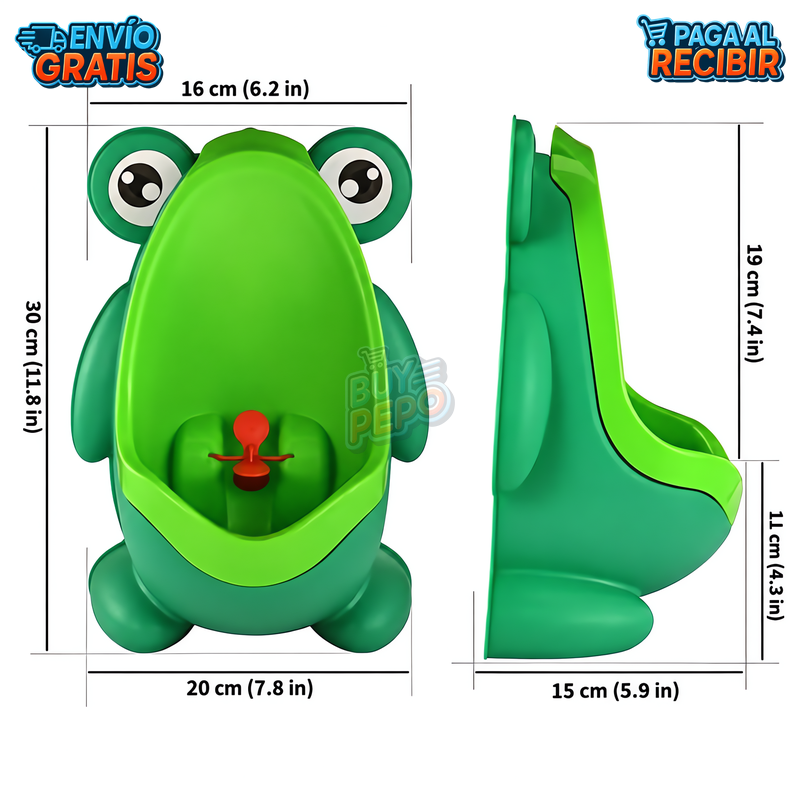 FrogPotty™ 🐸 - Mingitorio infantil con ventosas 🚽