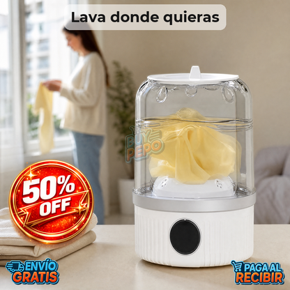 WashPocket™ 🧺 - Mini lavadora portátil recargable 🫧