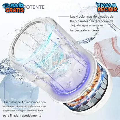 WashPocket™ 🧺 - Mini lavadora portátil recargable 🫧