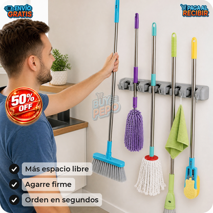 WallGrip™ 🧹 - Organizador de escobas mural ✨