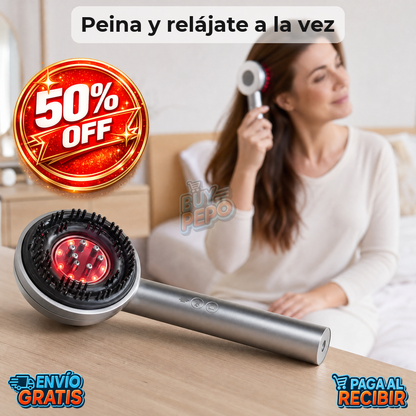SerenComb™ 💆‍♀️ - Cepillo masajeador eléctrico recargable ✨