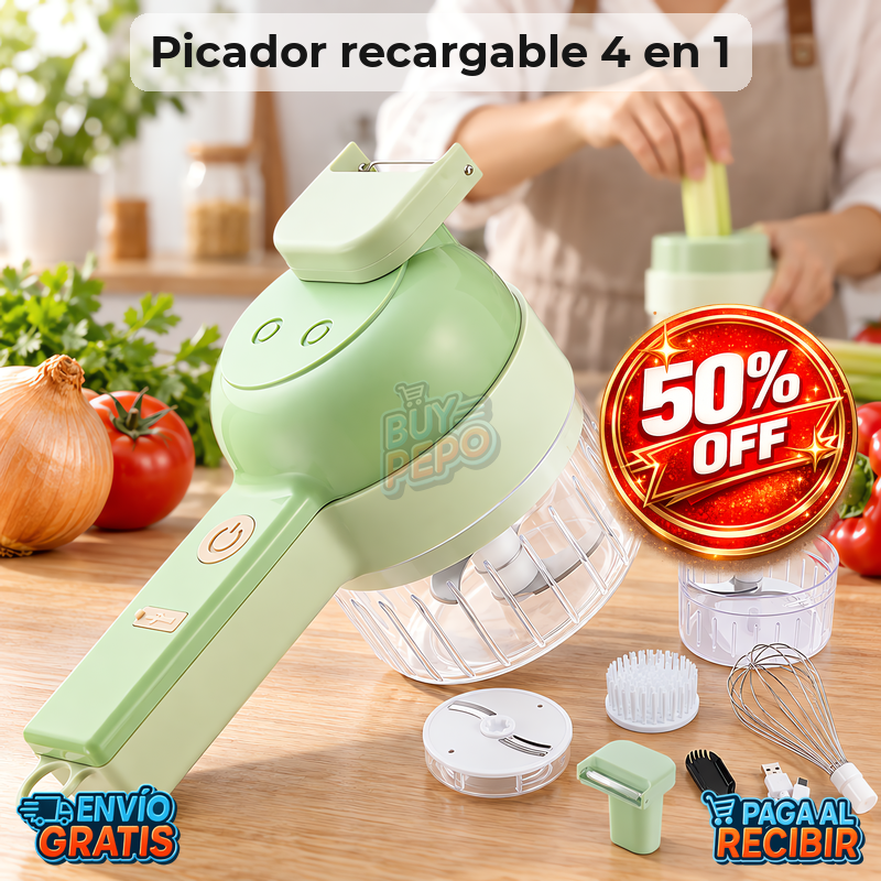 ChopSwift™ 🥕 - Picador de verduras recargable ⚡