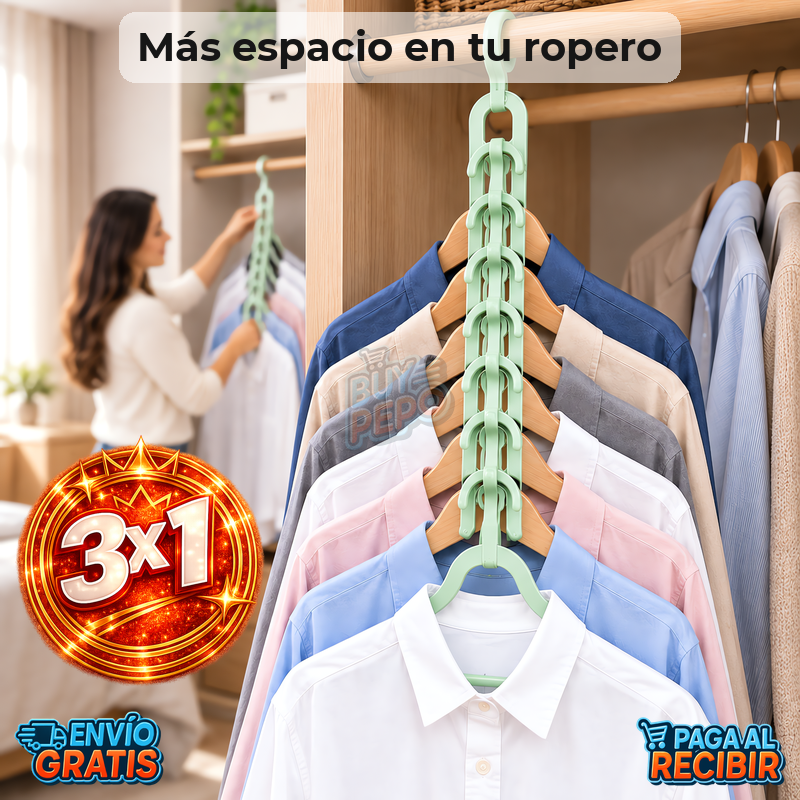 HangStack™ 👕 - Organizador vertical de perchas ✨