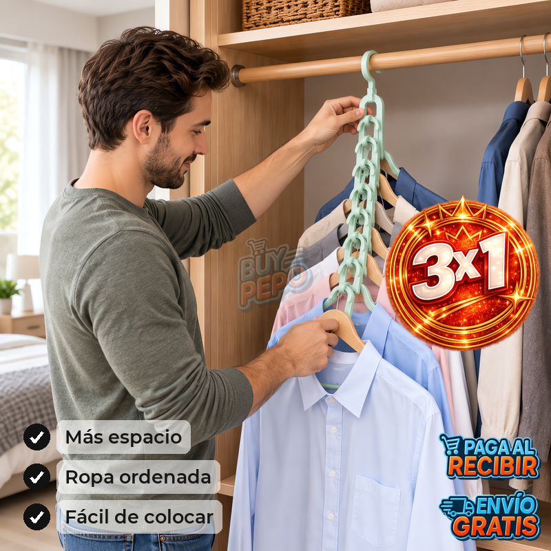 HangStack™ 👕 - Organizador vertical de perchas ✨