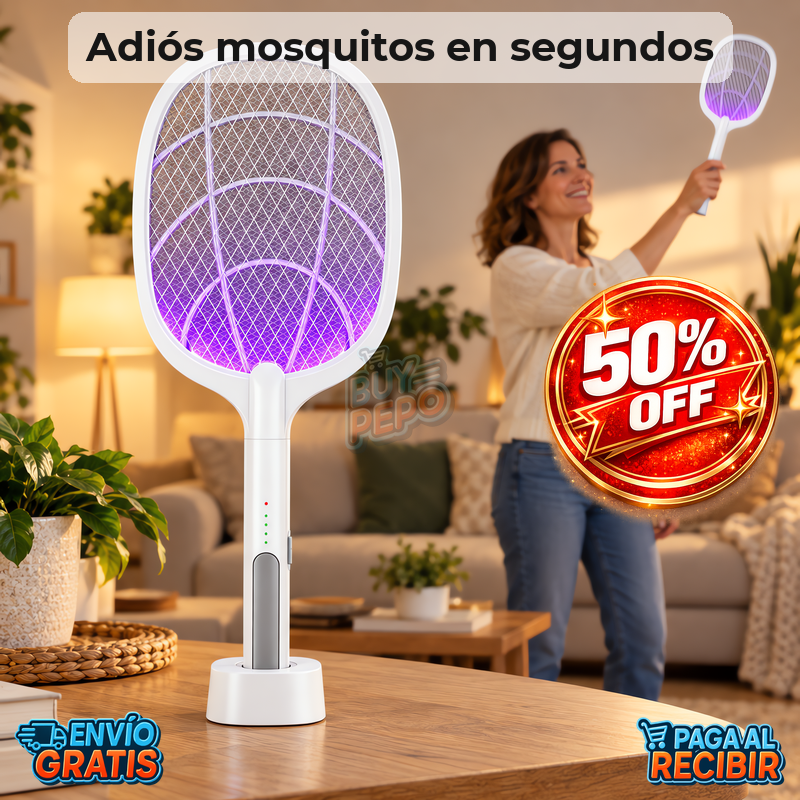 ZapMosq™ ⚡ - Raqueta mata mosquitos recargable 🦟